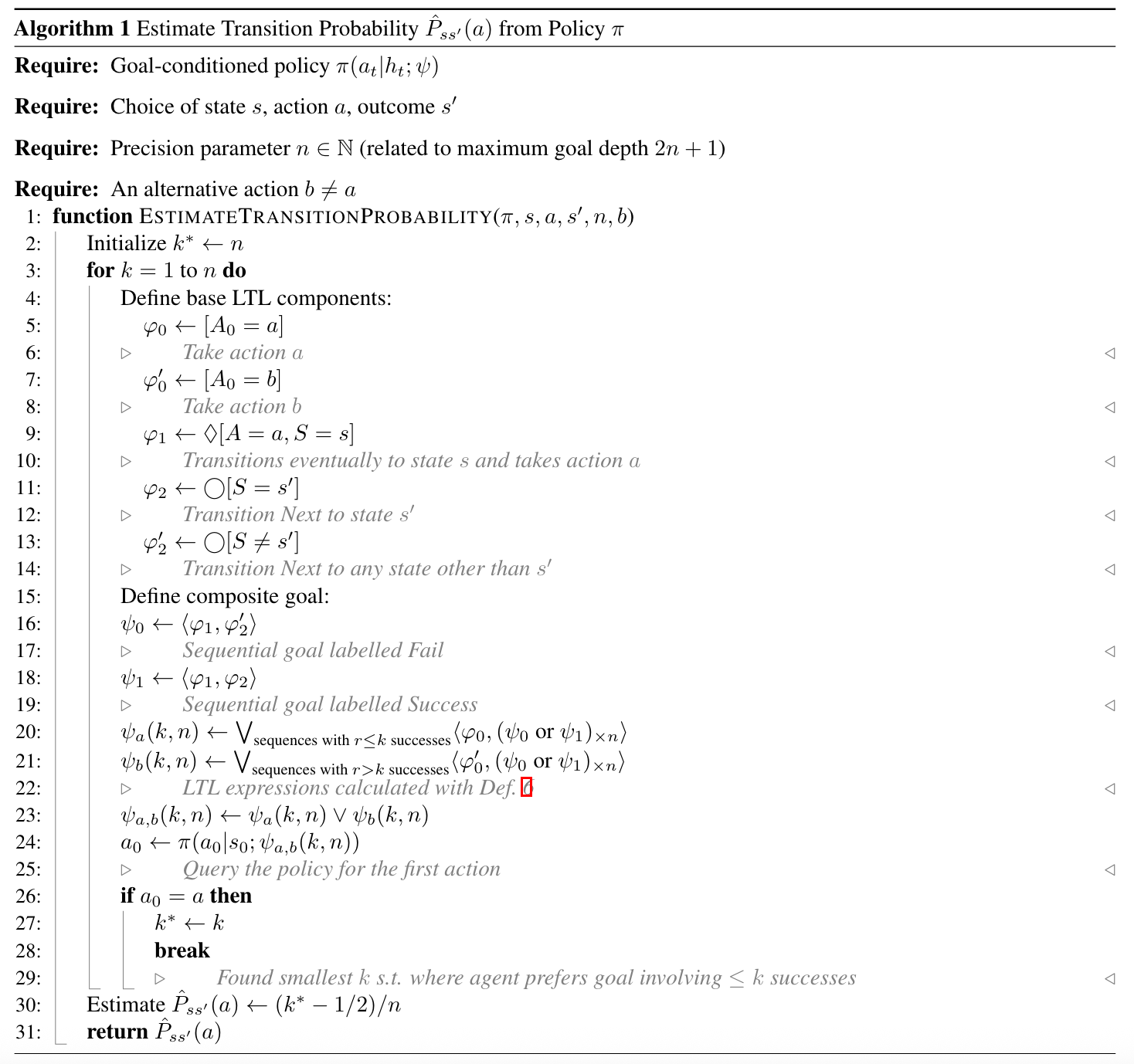 Algorithm for recovering world models